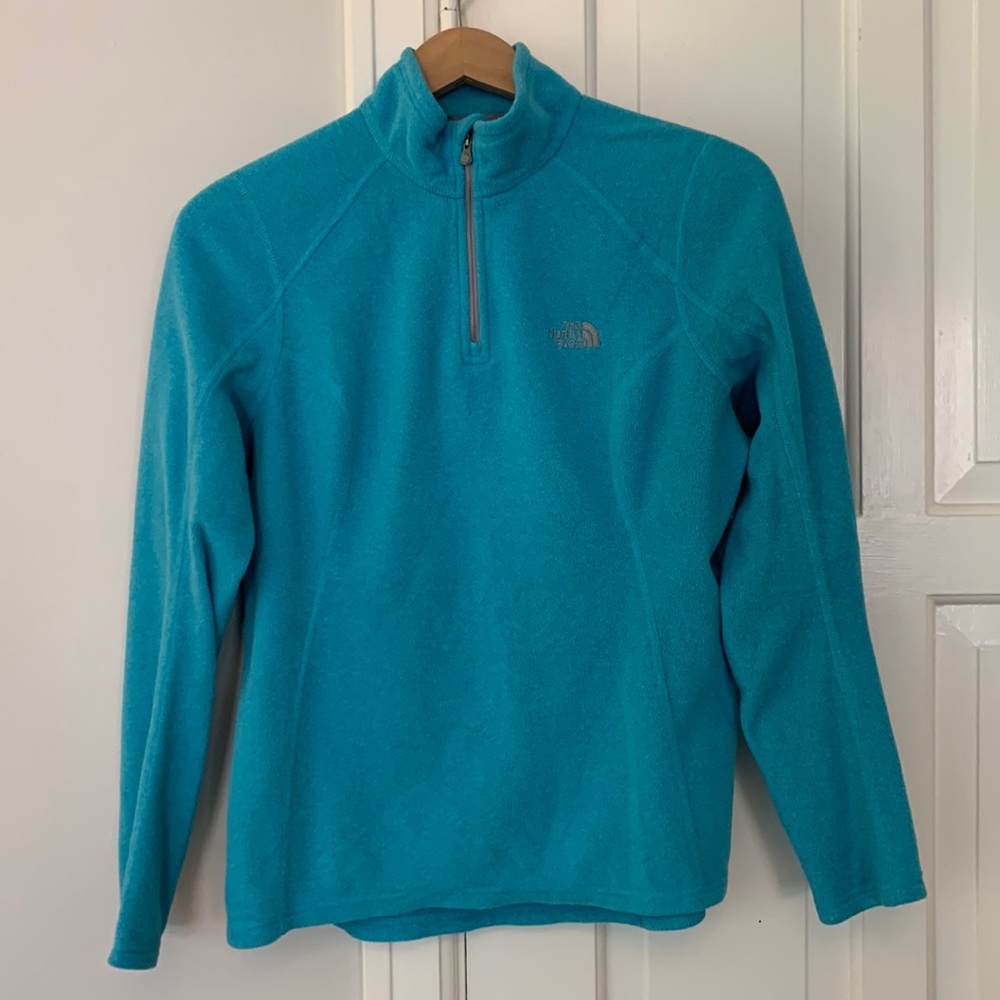 Cozy Teal North Face Fleece (Size Medium)